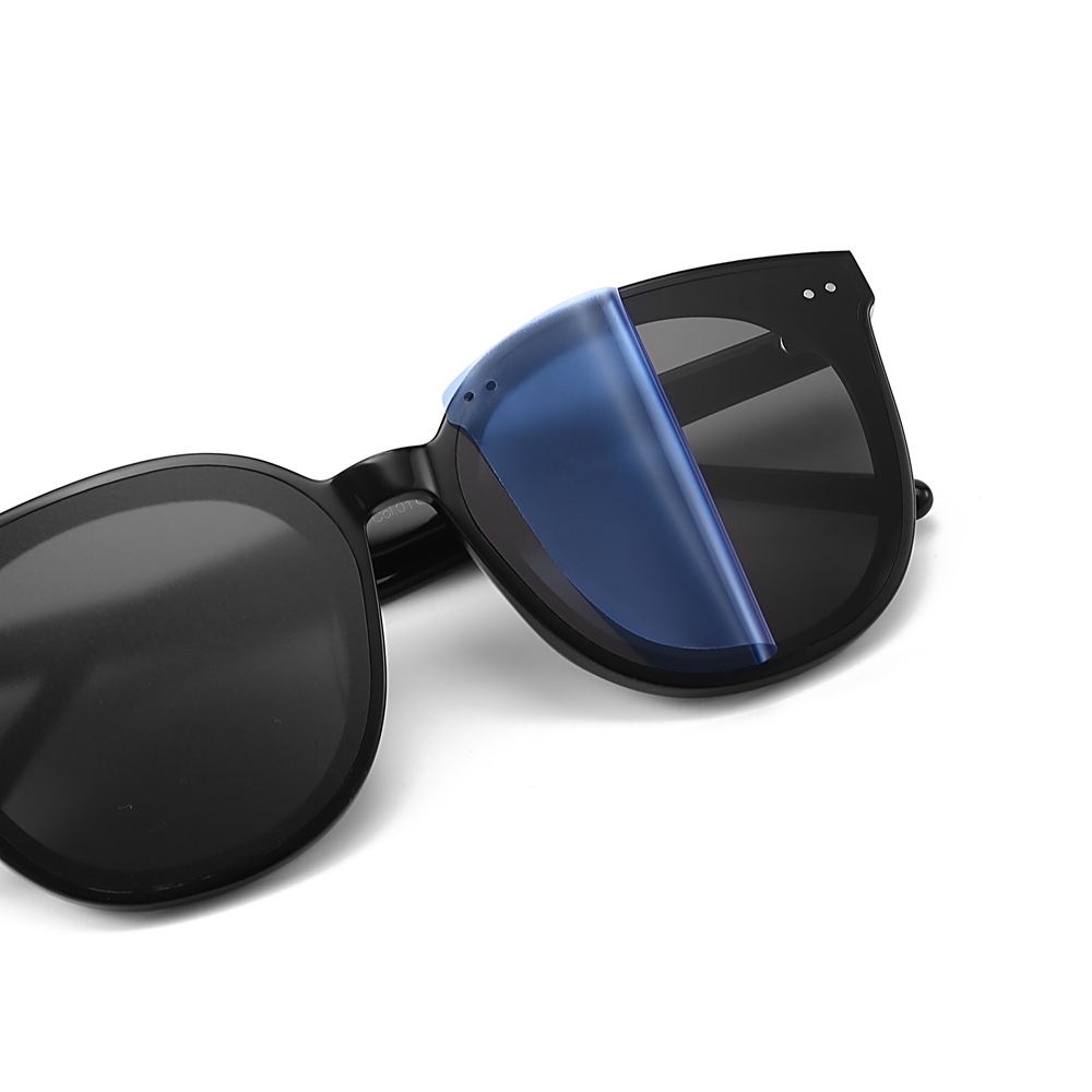 Custom Men's Glossy Black Oversized Round Acetate Sunglasses GM Solo High Fashion Shades for Women Luxury Designer Eyewear Manufacturer China