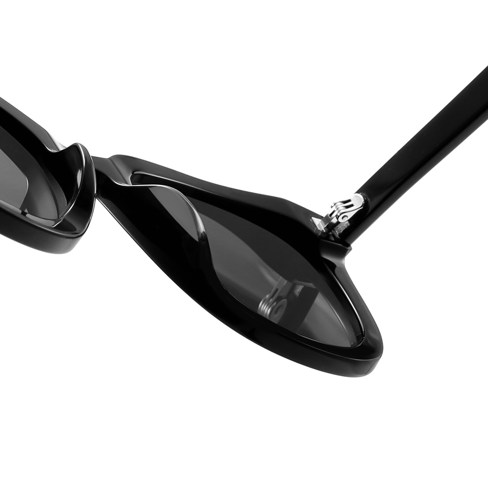 Custom Men's Glossy Black Oversized Round Acetate Sunglasses GM Solo High Fashion Shades for Women Luxury Designer Eyewear Manufacturer China