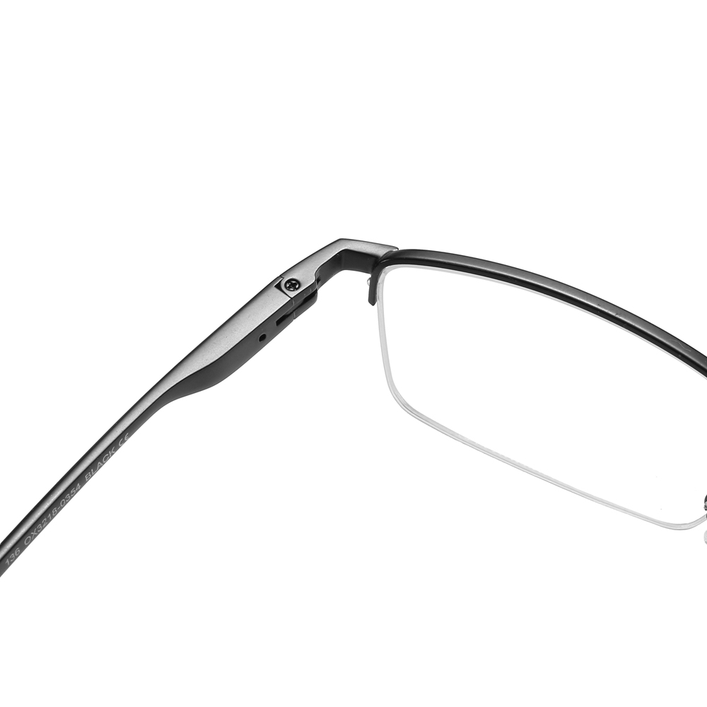 Custom Half Rim Rectangular Metal Glasses Frames Mens Straight Arm Sporty Prescription Eyeglasses for Active Lifestyle Spectacles Manufacturer China