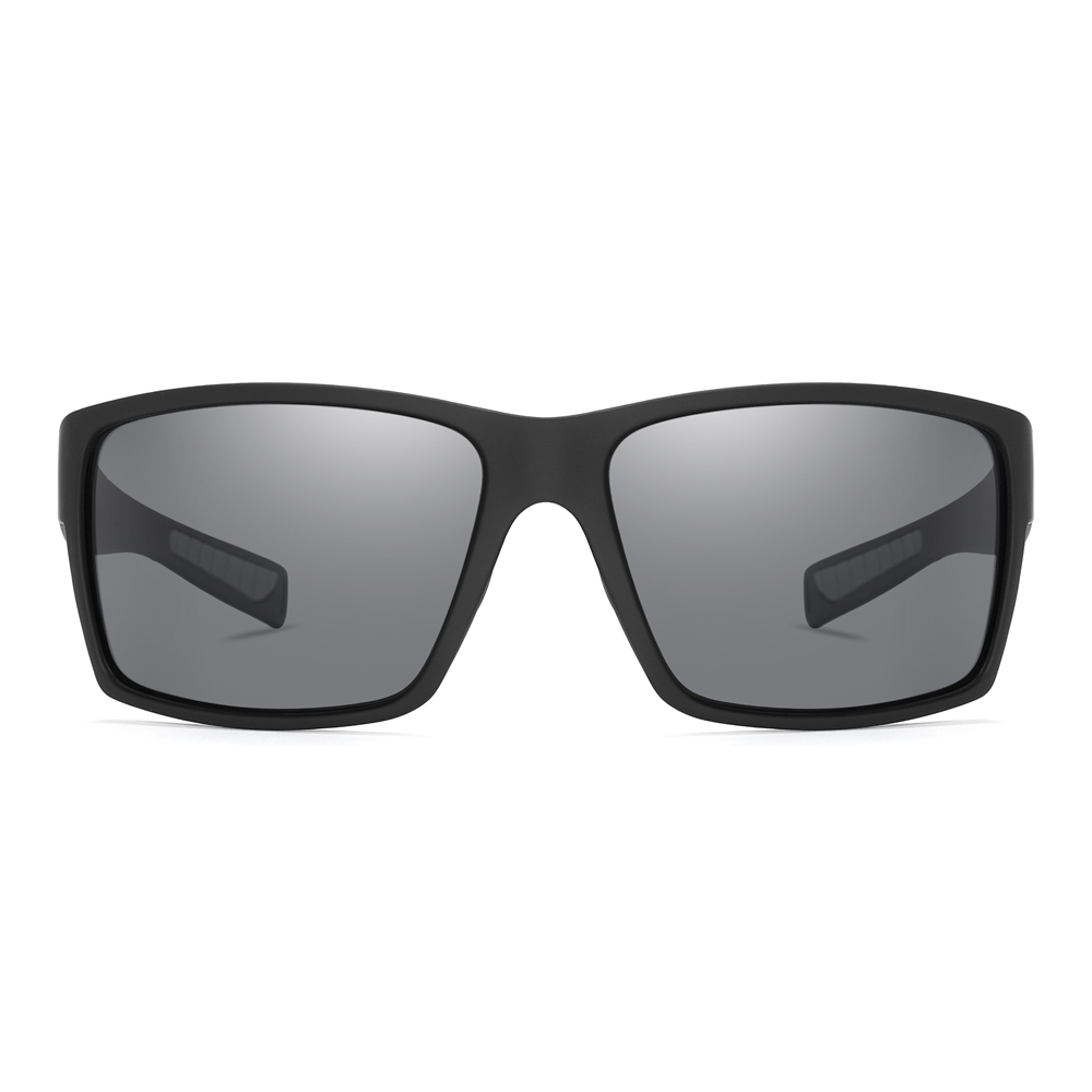 Custom Plastic Rectangular Curved Sunglasses for Performance and Active Use Rugged Sporty Wraparound Shades Polarized Fishing Glasses Wholesale