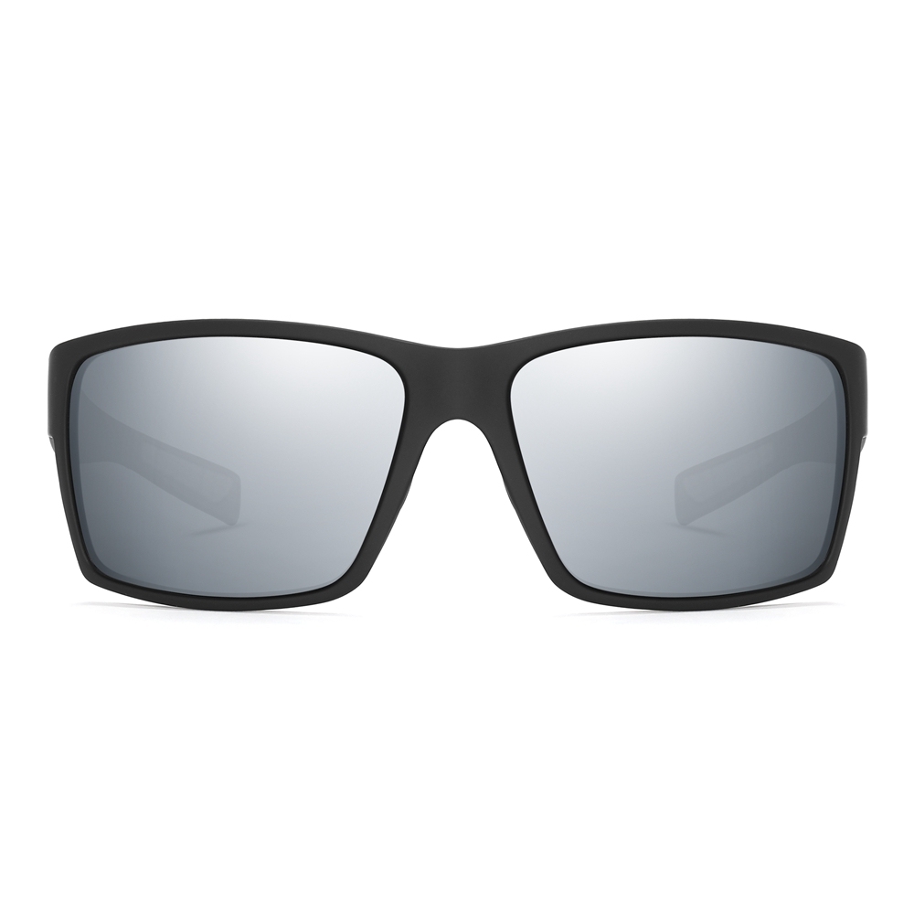 Custom Plastic Rectangular Curved Sunglasses for Performance and Active Use Rugged Sporty Wraparound Shades Polarized Fishing Glasses Wholesale