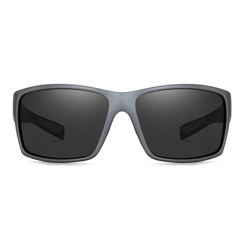 Custom Plastic Rectangular Curved Sunglasses for Performance and Active Use Rugged Sporty Wraparound Shades Polarized Fishing Glasses Wholesale