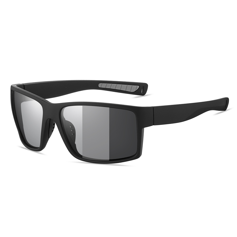 Custom Plastic Rectangular Curved Sunglasses for Performance and Active Use Rugged Sporty Wraparound Shades Polarized Fishing Glasses Wholesale