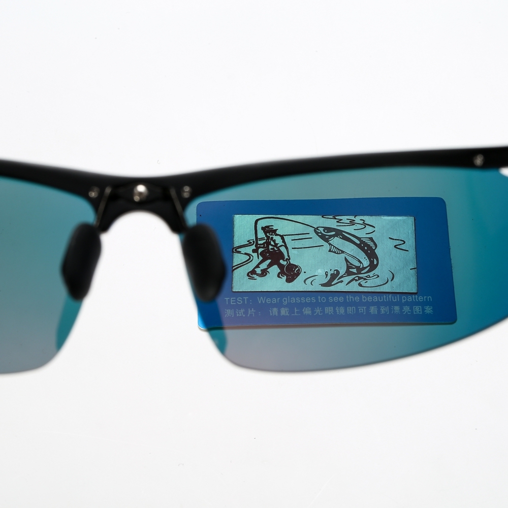 Ready Made Men's Lightweight Outdoor Sport Sunglasses for Mountaineering Good Quality Aluminum Semi-rimless Wrap Polarized Running Glasses