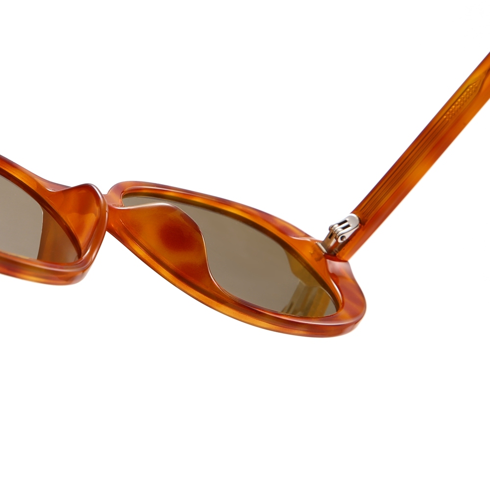 Custom Made Ladies Retro Oval Polarized Shades Small to Medium Acetate Minimalist Designer Sunglasses for Women Chic Eyewear Manufacturer China