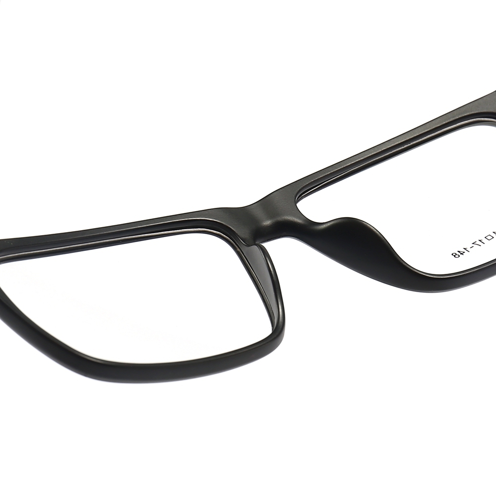 Custom TR90 Detachable Sporty Optical Frames with Interchangeable Arms Eyeglasses for Active Men Rectangular Prescription Glasses Wholesale China