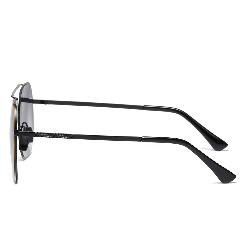 Custom Logo Stainless Steel Navigator Sunglasses for Businessmen Polycarbonate Polarized Lenses Oversized Square Aviator Sunglass Wholesale Online