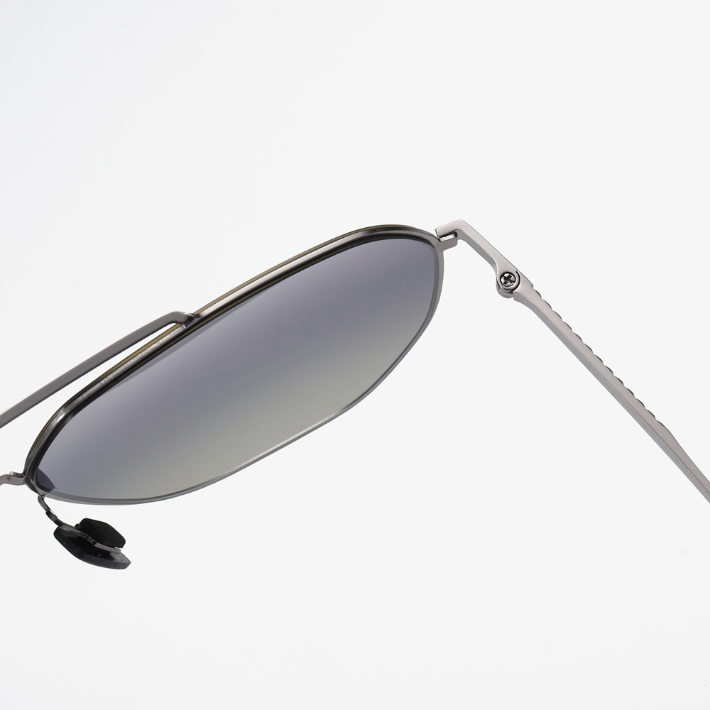 Custom Logo Stainless Steel Navigator Sunglasses for Businessmen Polycarbonate Polarized Lenses Oversized Square Aviator Sunglass Wholesale Online