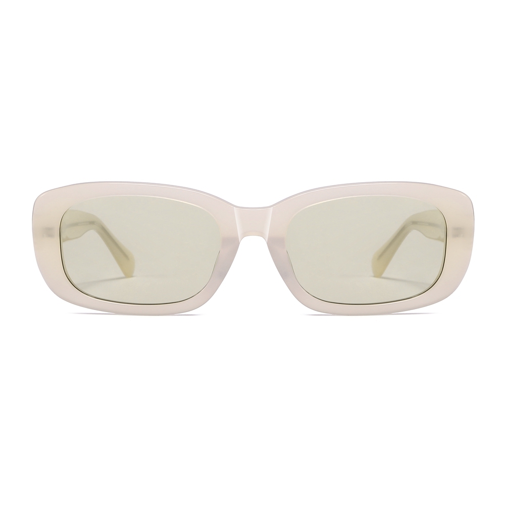 Wholesale 90s Popular Chunky Rectangle Sunglasses Trendy Hip-hop Streetwear Shades for Women Cellulose Acetate Eyewear Manufacturer China
