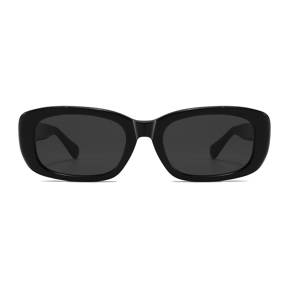 Wholesale 90s Popular Chunky Rectangle Sunglasses Trendy Hip-hop Streetwear Shades for Women Cellulose Acetate Eyewear Manufacturer China
