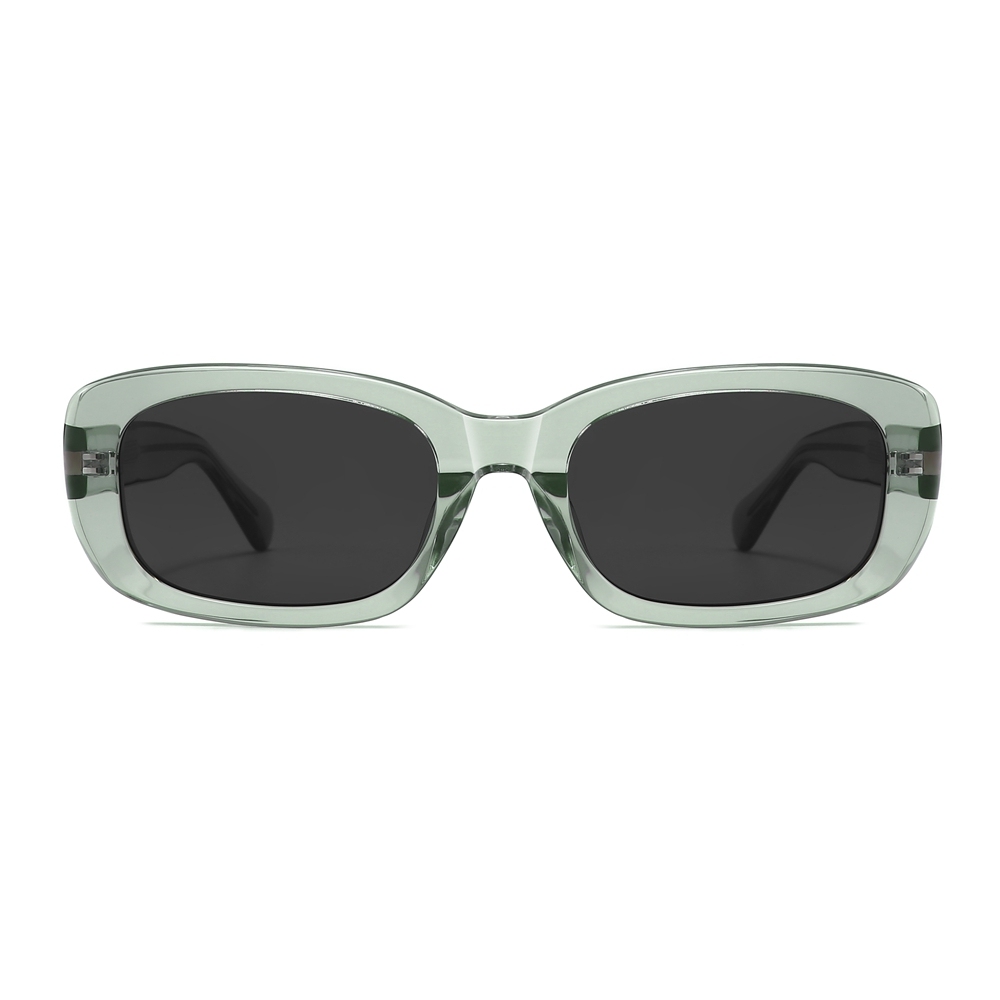 Wholesale 90s Popular Chunky Rectangle Sunglasses Trendy Hip-hop Streetwear Shades for Women Cellulose Acetate Eyewear Manufacturer China