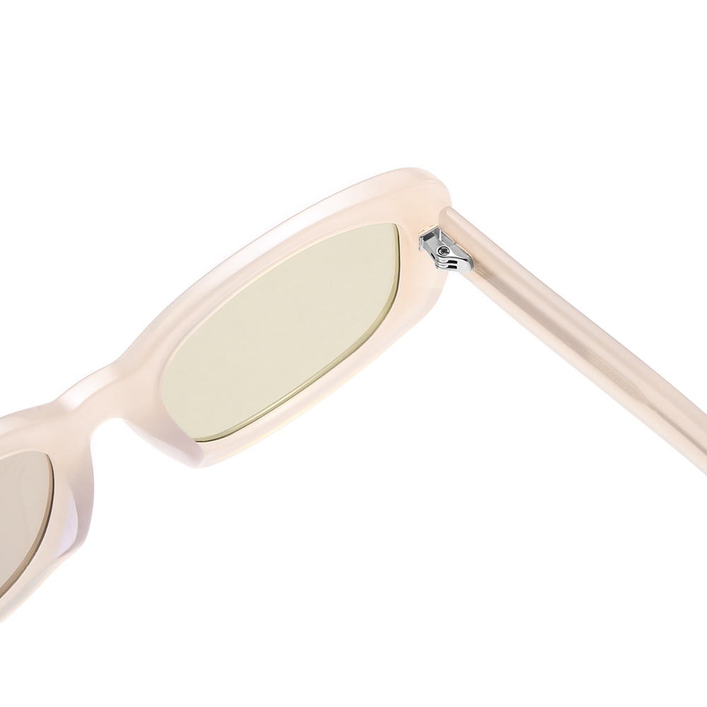 Wholesale 90s Popular Chunky Rectangle Sunglasses Trendy Hip-hop Streetwear Shades for Women Cellulose Acetate Eyewear Manufacturer China