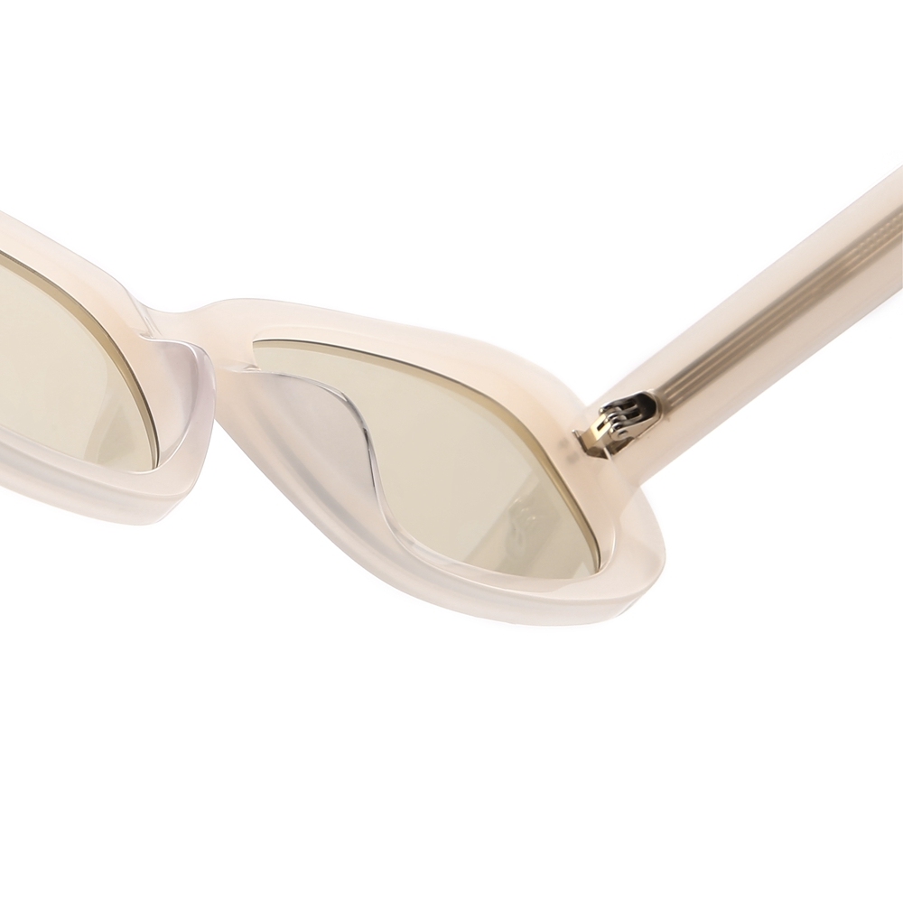 Wholesale 90s Popular Chunky Rectangle Sunglasses Trendy Hip-hop Streetwear Shades for Women Cellulose Acetate Eyewear Manufacturer China