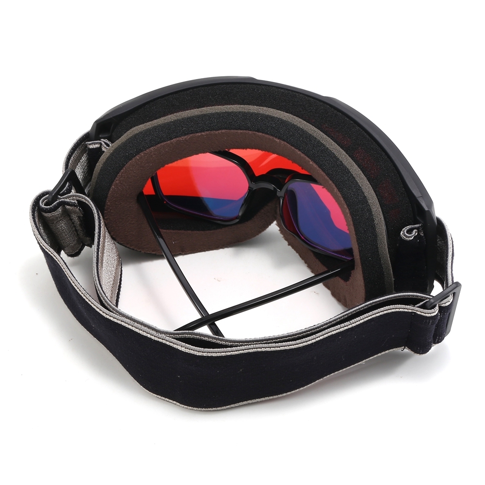 Custom Youth UV400 Mirrored Anti-Fog Double Lens OTG Snow Goggles for Skiing & Snowboarding Winter Sports Protective Eyewear Wholesale China