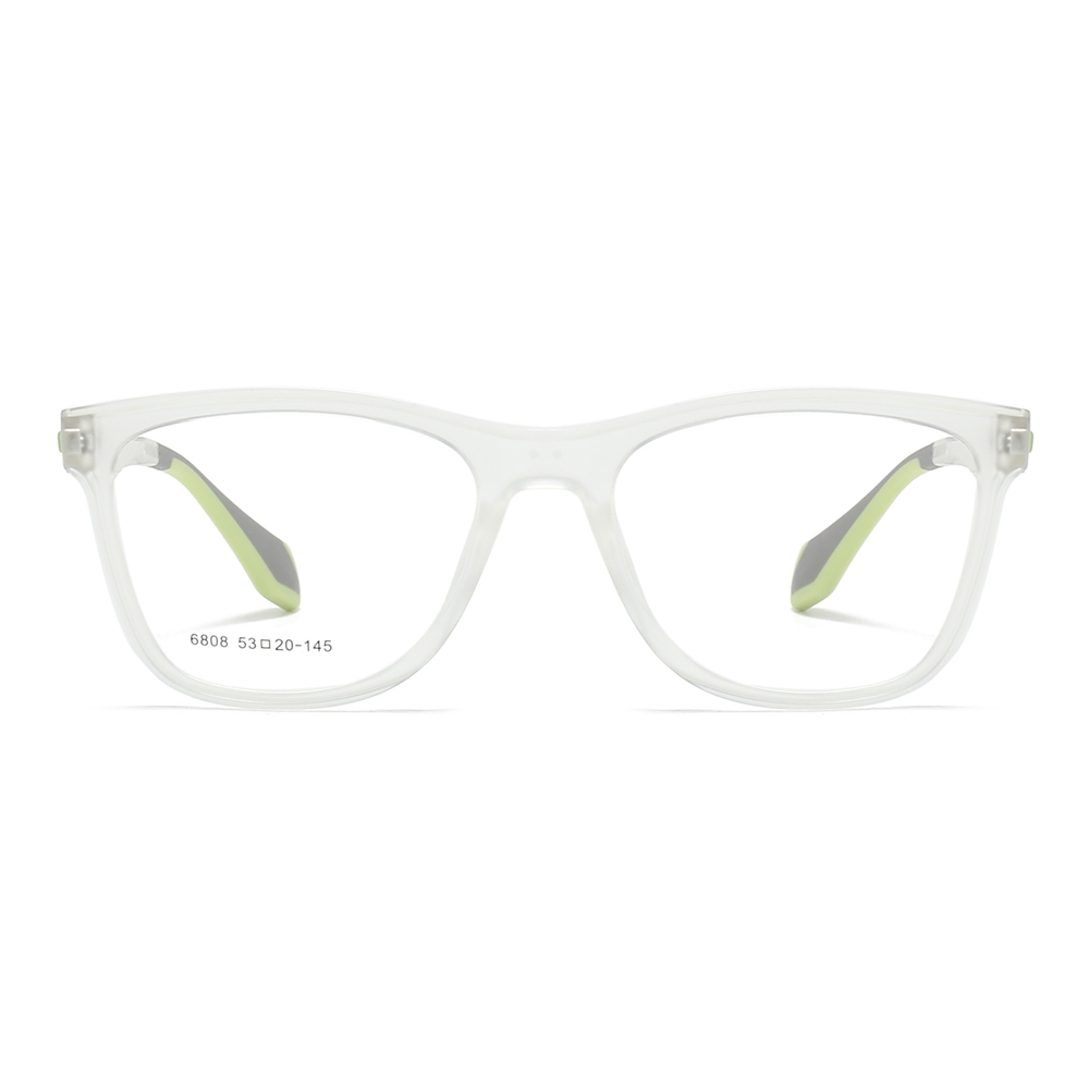 Custom TR90 Plastic Modern Square Eyeglass Frames with Flexible Arms Youthful Sporty Prescription Glasses for Daily Wear Spectacles Wholesale China