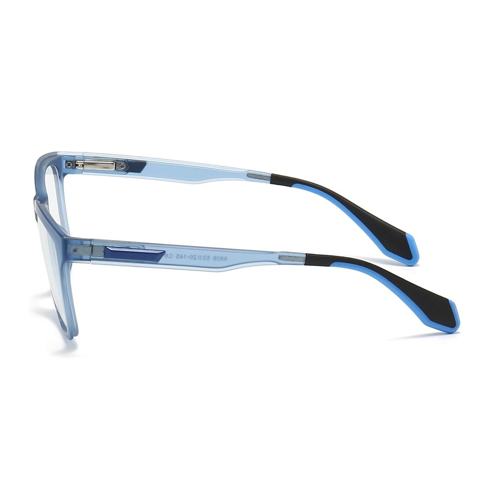 Custom TR90 Plastic Modern Square Eyeglass Frames with Flexible Arms Youthful Sporty Prescription Glasses for Daily Wear Spectacles Wholesale China
