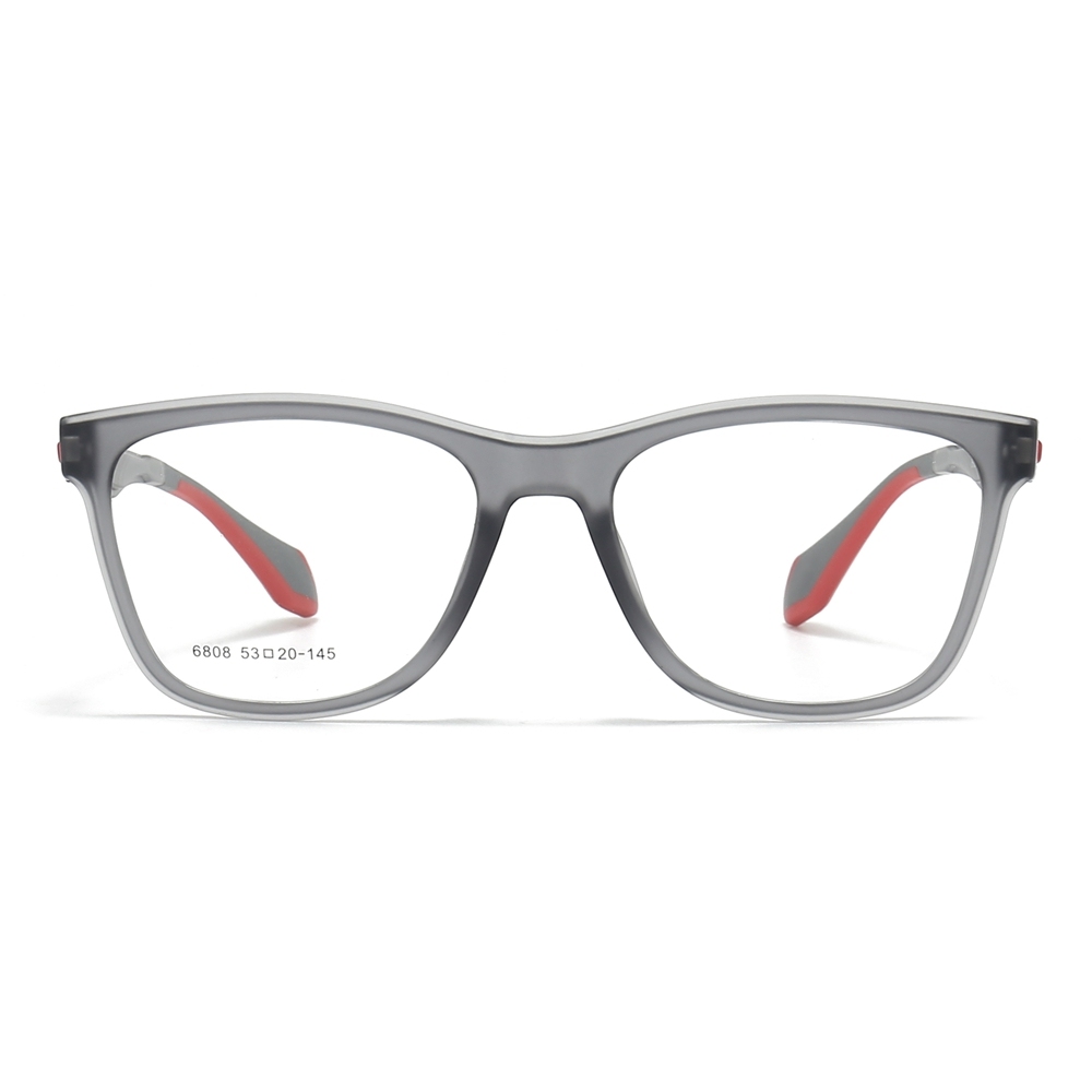 Custom TR90 Plastic Modern Square Eyeglass Frames with Flexible Arms Youthful Sporty Prescription Glasses for Daily Wear Spectacles Wholesale China