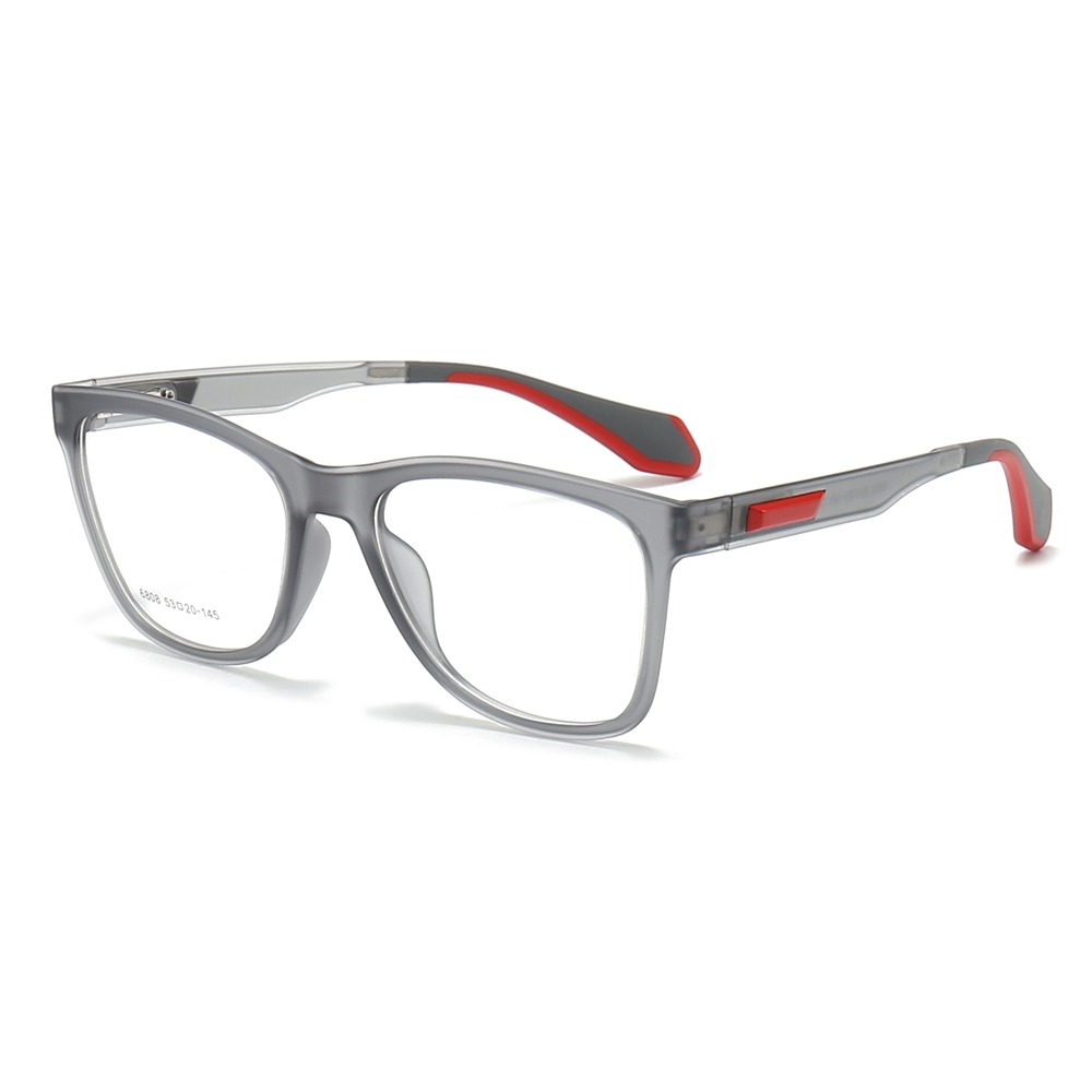 Custom TR90 Plastic Modern Square Eyeglass Frames with Flexible Arms Youthful Sporty Prescription Glasses for Daily Wear Spectacles Wholesale China