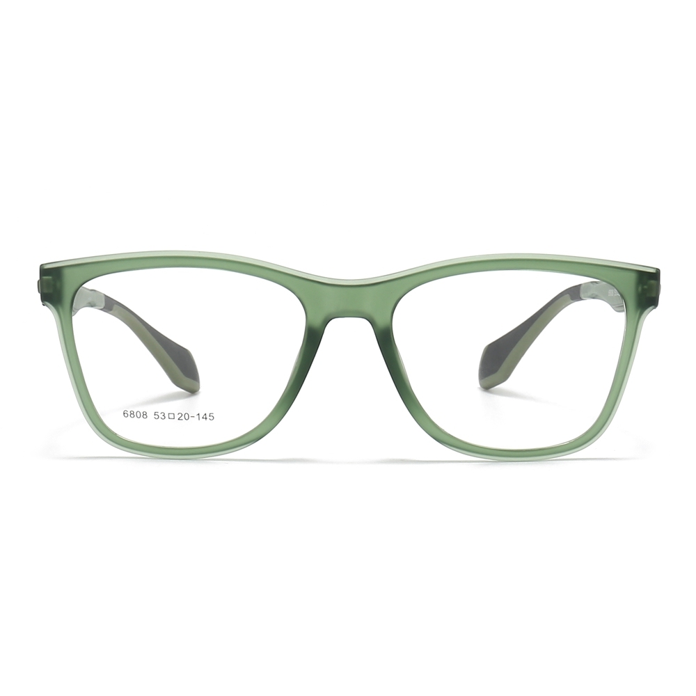 Custom TR90 Plastic Modern Square Eyeglass Frames with Flexible Arms Youthful Sporty Prescription Glasses for Daily Wear Spectacles Wholesale China