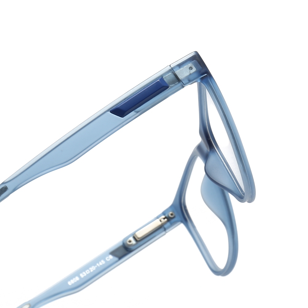 Custom TR90 Plastic Modern Square Eyeglass Frames with Flexible Arms Youthful Sporty Prescription Glasses for Daily Wear Spectacles Wholesale China