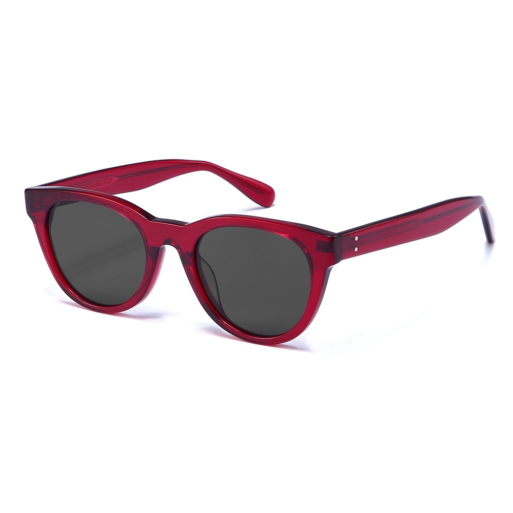 Custom Ladies Stylish Rounded Rectangle Sunglasses with Logo Wholesale Popular Shades for Women's High Quality Acetate Eyewear Supplier China