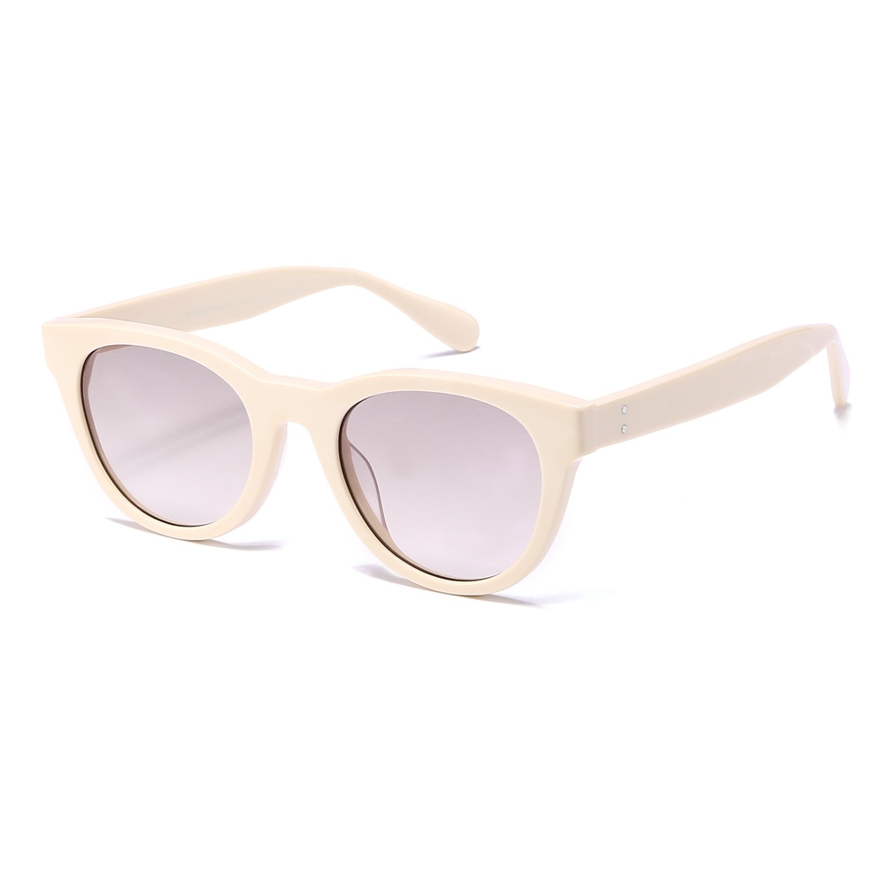 Custom Ladies Stylish Rounded Rectangle Sunglasses with Logo Wholesale Popular Shades for Women's High Quality Acetate Eyewear Supplier China