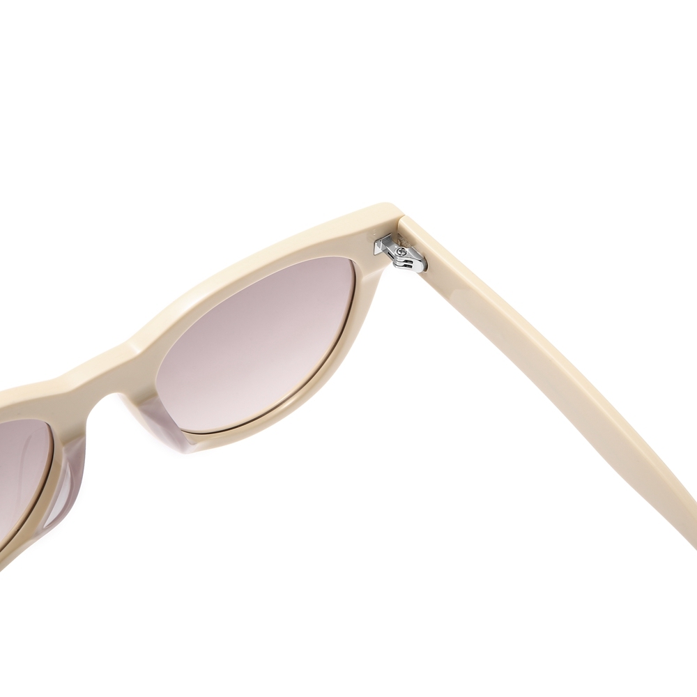 Custom Ladies Stylish Rounded Rectangle Sunglasses with Logo Wholesale Popular Shades for Women's High Quality Acetate Eyewear Supplier China