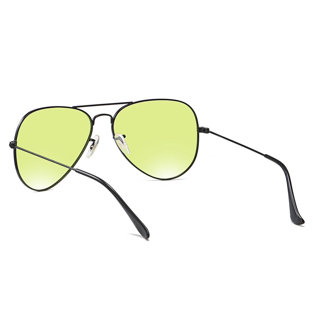 Ready Made Unisex Aviator Metal Photochromic Driving Sunglasses for Day and Night Vision Glasses with UV Color Changing Lenses Wholesale