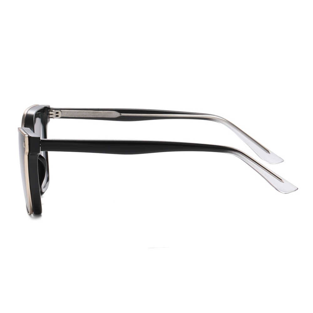 Bulk Order Detachable Two in One Eyewear Set for Women's Cat Eye Prescription Glasses Frames with Magnetic Clip on Sunglasses Supplier China