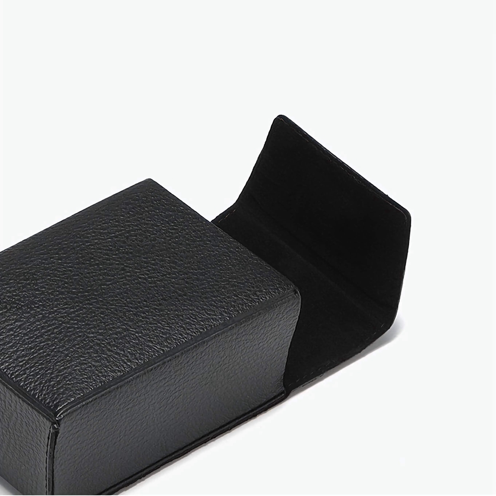 Custom Black Texture Faux Leather Case for Folding Sunglasses Portable Fold-Over Flap Magnetic Closure Eyewear Packaging Boxes Wholesale China