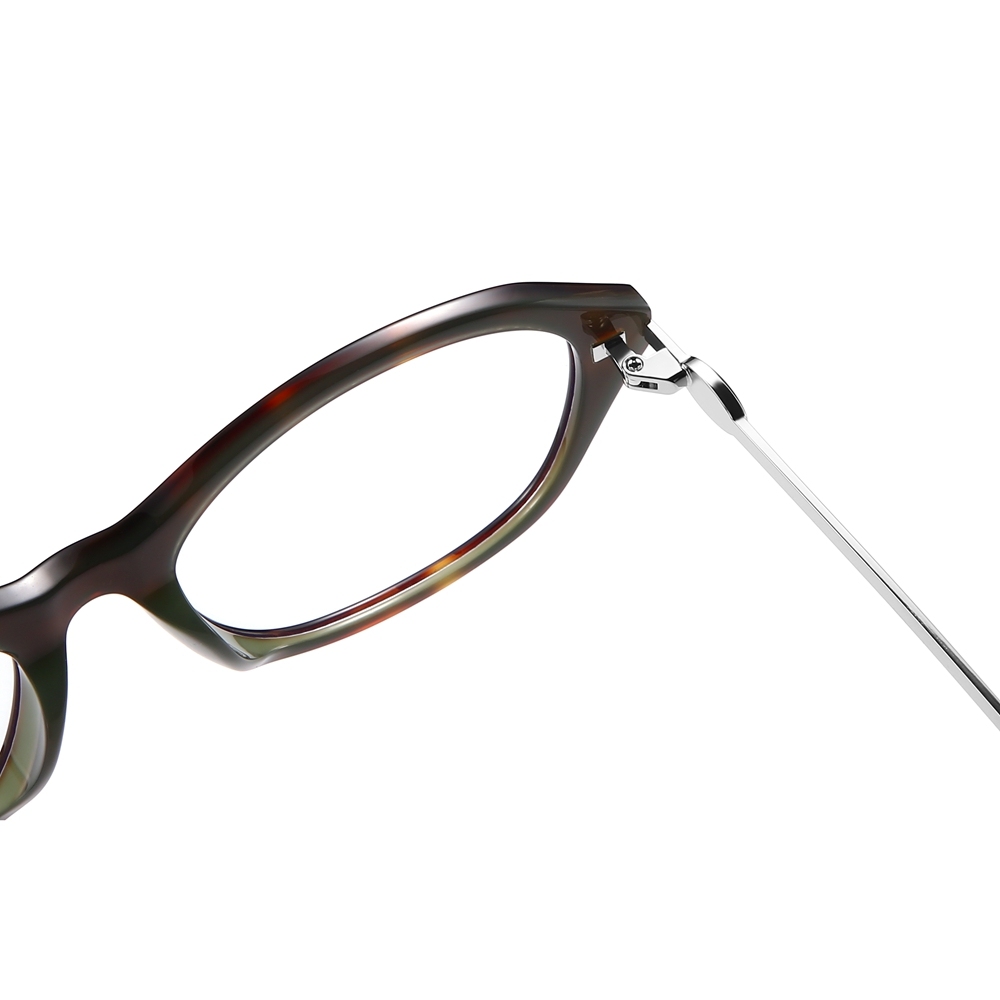 Wholesale Butterfly Cat-Eye Acetate Optical Frames with Metal Temples Premium Combination Eyeglasses for Women Custom Eyewear Manufacturer China