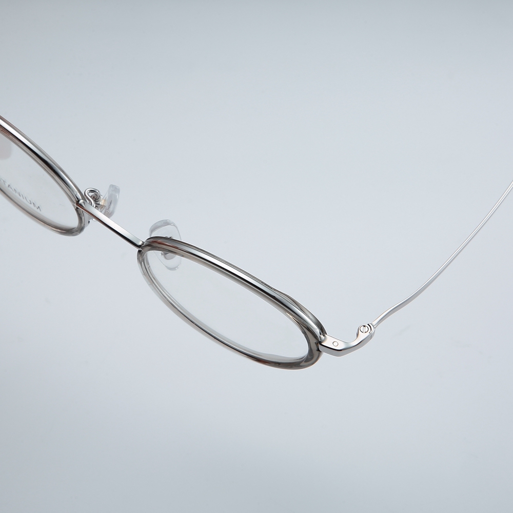 Wholesale Men's Retro Oval Windsor Rim Eyeglasses with Inner Ring β-Titanium Prescription Glasses for Women Premium Optical Frames Manufacturer