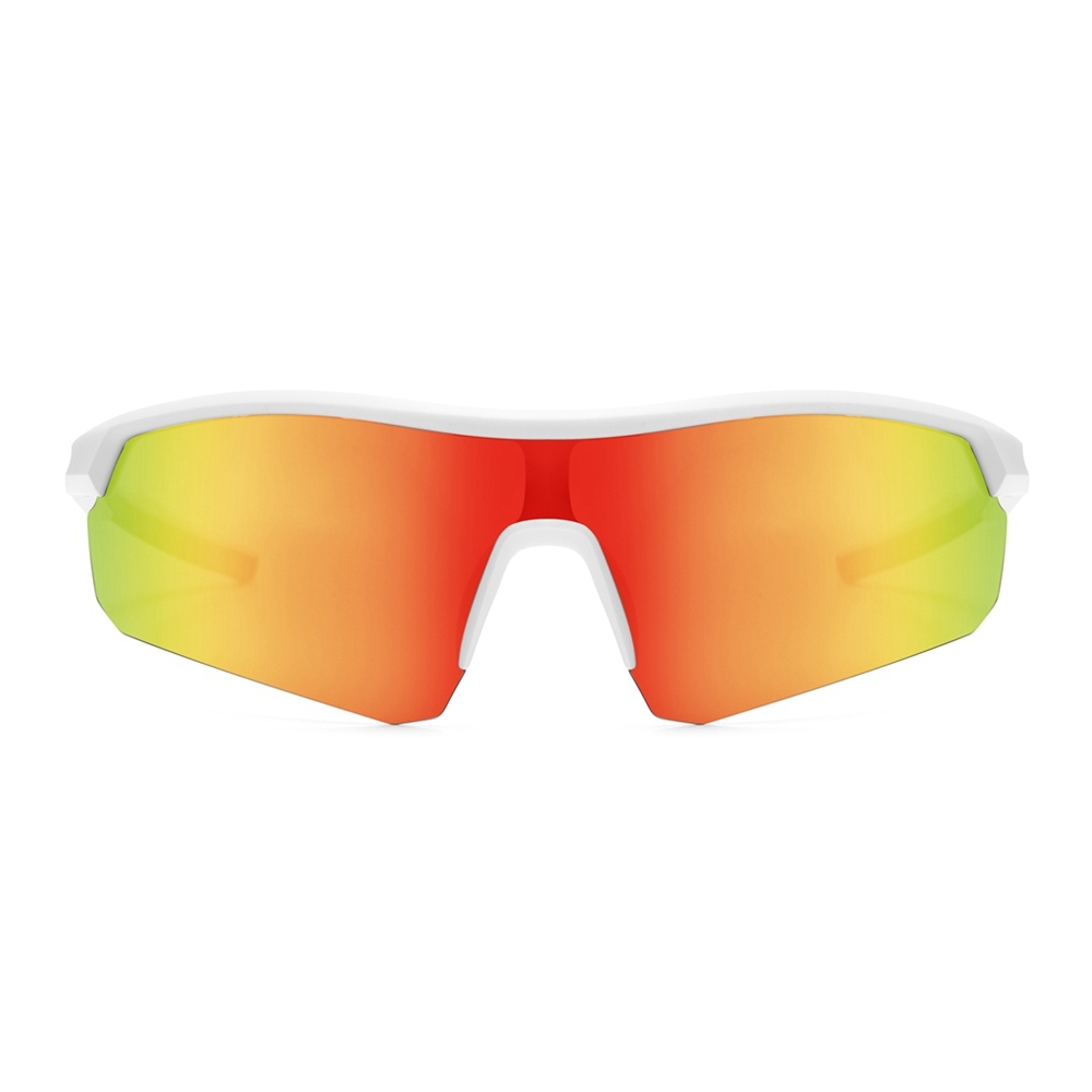 Custom Kids TR90 Semi Rimless Sports Wrap Sunglasses for Boys & Girls Vibrant Colors One Piece UV400 Polarized Running Glasses Manufacturer China