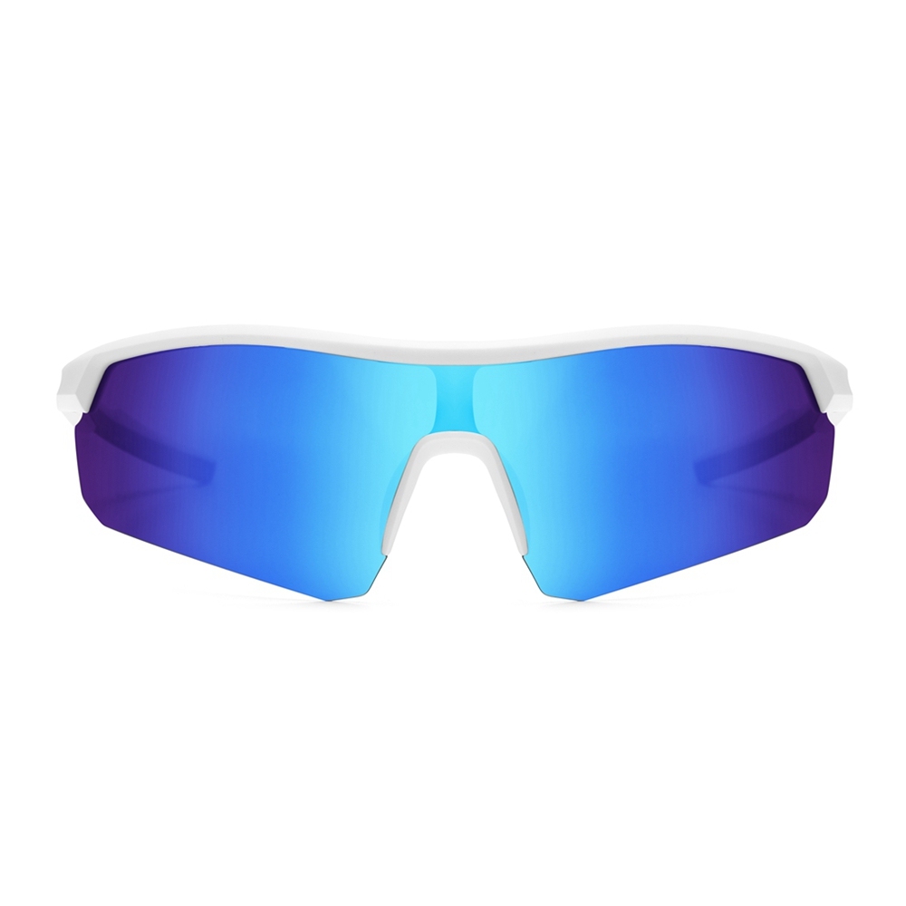 Custom Kids TR90 Semi Rimless Sports Wrap Sunglasses for Boys & Girls Vibrant Colors One Piece UV400 Polarized Running Glasses Manufacturer China