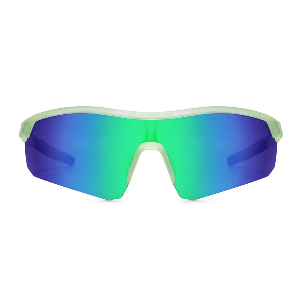 Custom Kids TR90 Semi Rimless Sports Wrap Sunglasses for Boys & Girls Vibrant Colors One Piece UV400 Polarized Running Glasses Manufacturer China