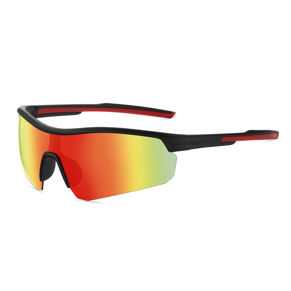 Custom Kids TR90 Semi Rimless Sports Wrap Sunglasses for Boys & Girls Vibrant Colors One Piece UV400 Polarized Running Glasses Manufacturer China