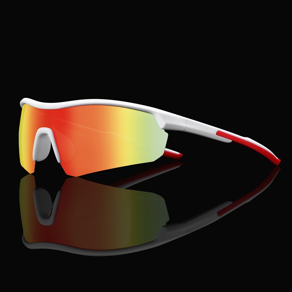 Custom Kids TR90 Semi Rimless Sports Wrap Sunglasses for Boys & Girls Vibrant Colors One Piece UV400 Polarized Running Glasses Manufacturer China