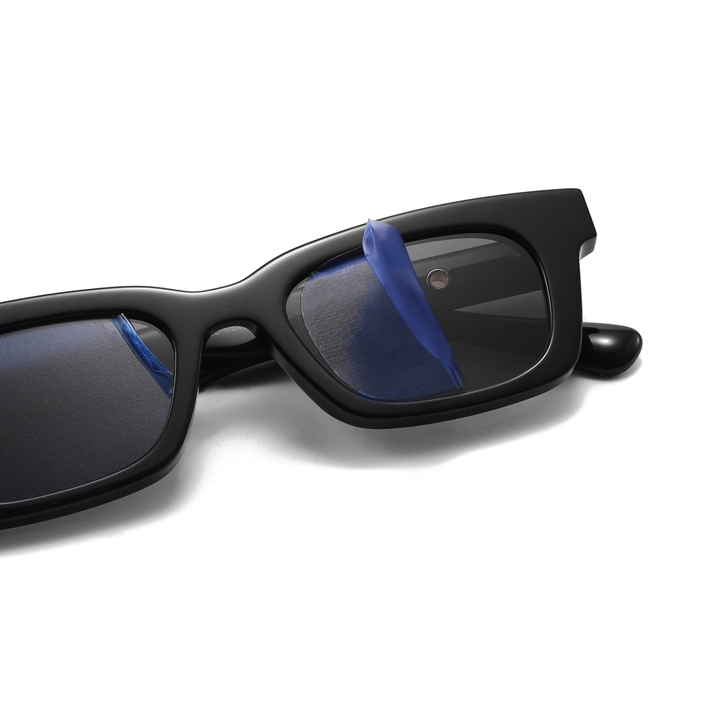 Ladies Bold Thick Rectangular Sunglasses with Gold Metal Accents GM Jennie Glossy Black Retro Shades for Men Designer Acetate Eyewear Supplier