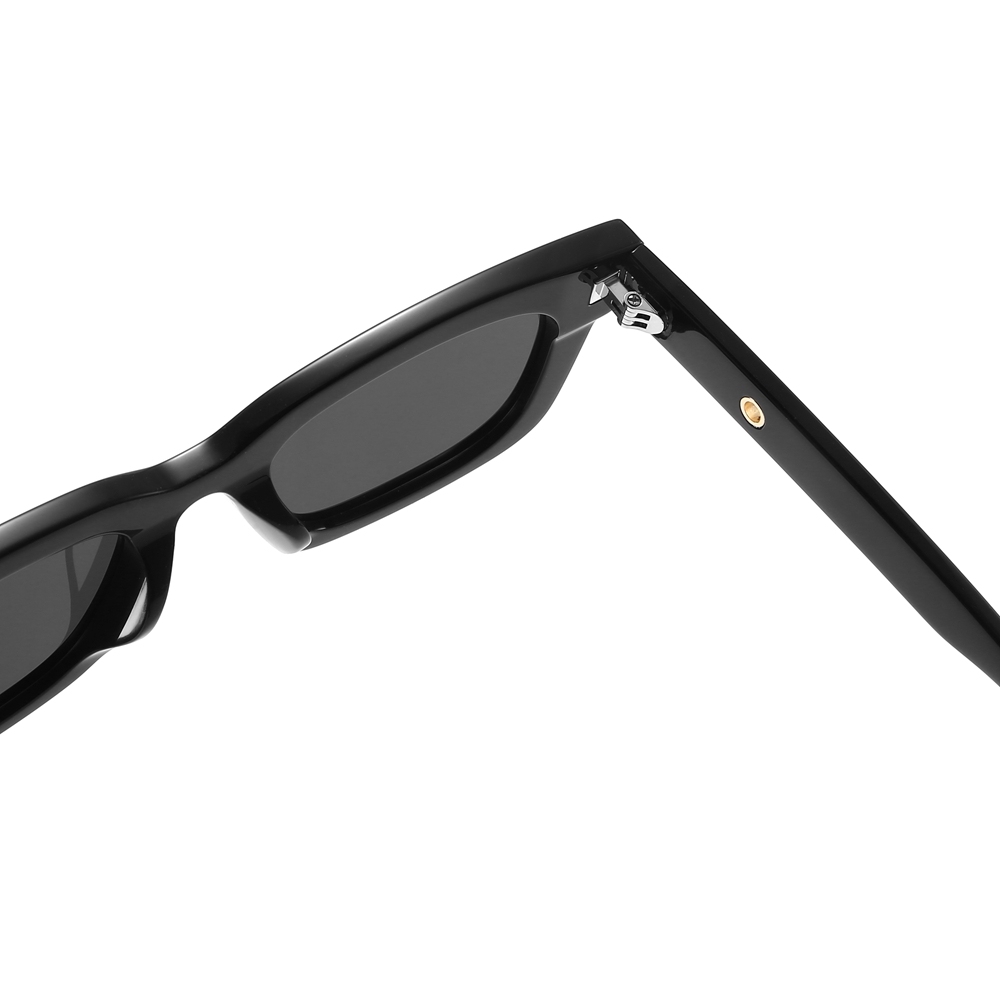 Ladies Bold Thick Rectangular Sunglasses with Gold Metal Accents GM Jennie Glossy Black Retro Shades for Men Designer Acetate Eyewear Supplier