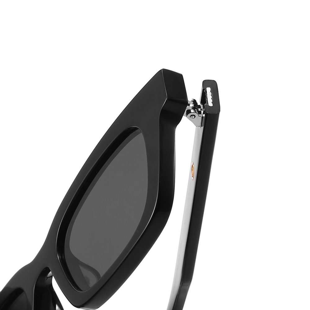 Ladies Bold Thick Rectangular Sunglasses with Gold Metal Accents GM Jennie Glossy Black Retro Shades for Men Designer Acetate Eyewear Supplier