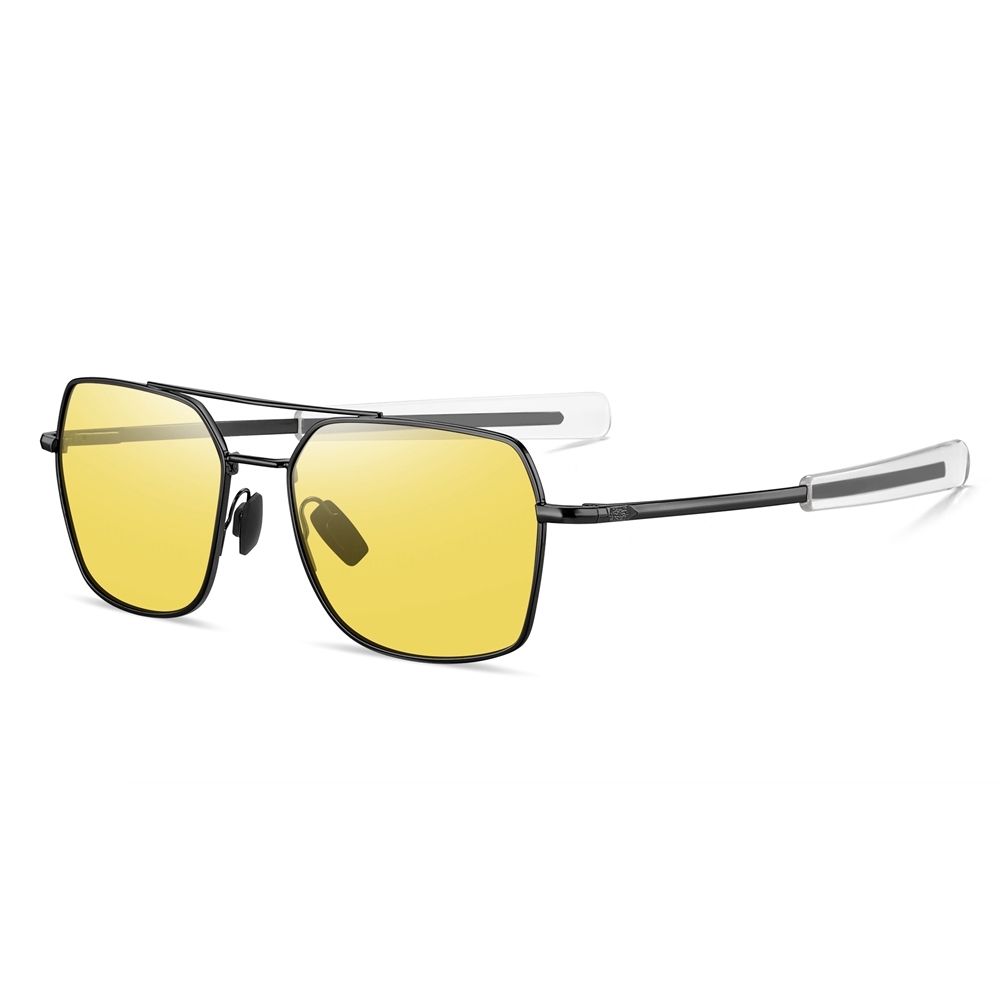 Wholesale Classic Navigator Sunglasses with Bayonet Temples Square Aviator Shades for Men Anti Glare Polarized Driving Glasses Manufacturer China