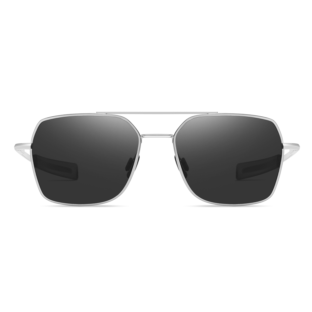 Wholesale Classic Navigator Sunglasses with Bayonet Temples Square Aviator Shades for Men Anti Glare Polarized Driving Glasses Manufacturer China