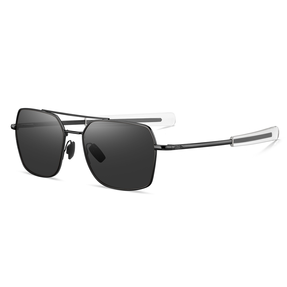 Wholesale Classic Navigator Sunglasses with Bayonet Temples Square Aviator Shades for Men Anti Glare Polarized Driving Glasses Manufacturer China