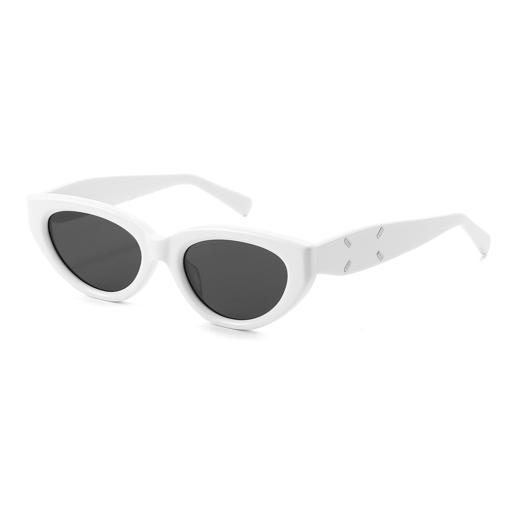 Wholesale High-Fashion Elegance Winged Sunglasses Men's Modern Cat Eye Shades for Ladies Premium Cellulose Acetate Eyewear Manufacturer China