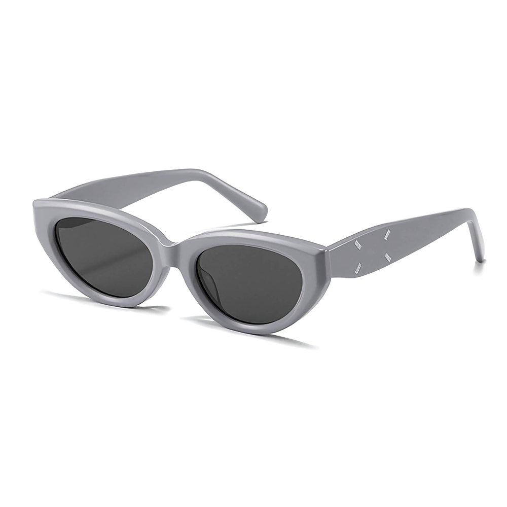 Wholesale High-Fashion Elegance Winged Sunglasses Men's Modern Cat Eye Shades for Ladies Premium Cellulose Acetate Eyewear Manufacturer China