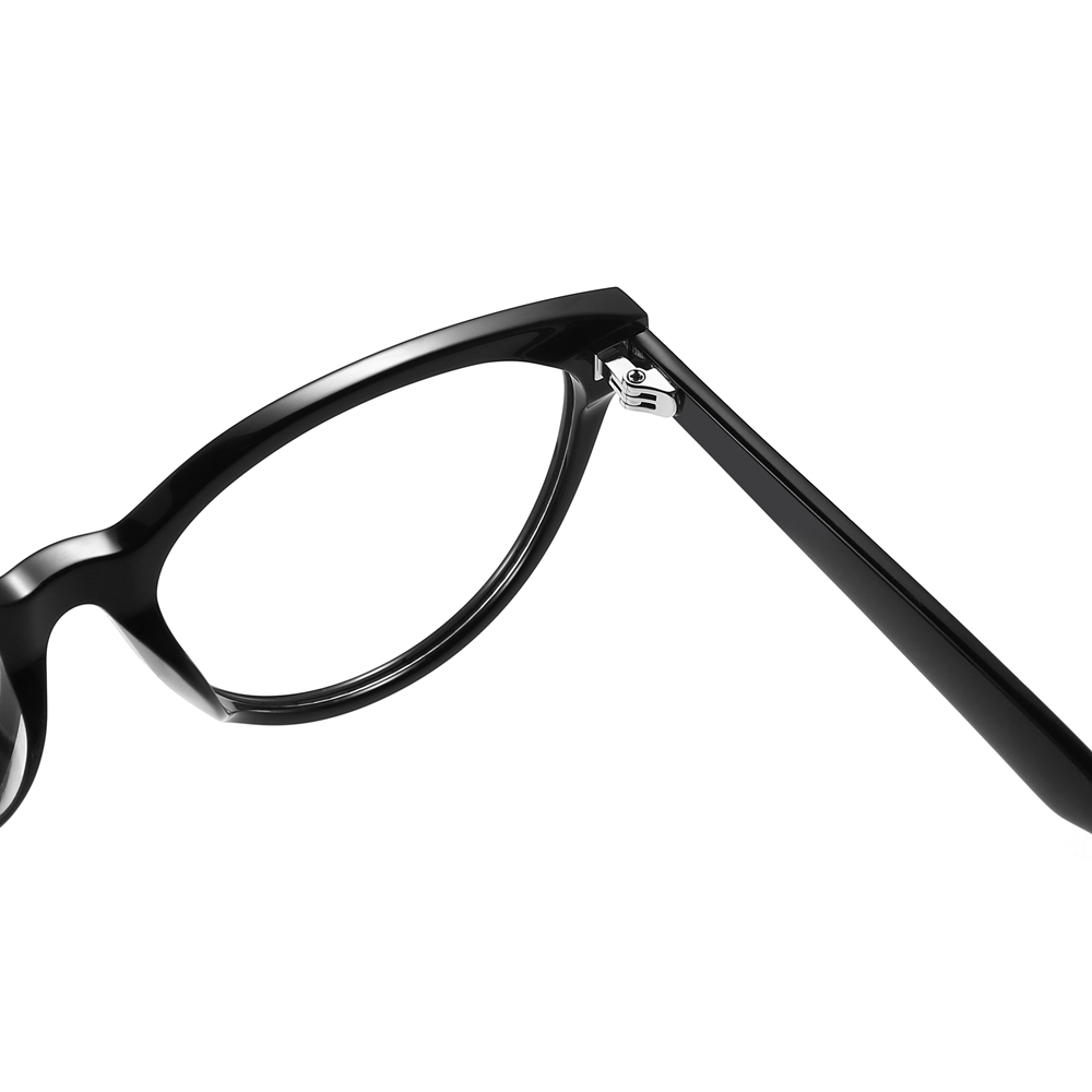 Wholesale Premium Horn-Rimmed Cat-Eye Glasses for Women Blue Light Blocking Eyeglasses Handcrafted Acetate Optical Frame Manufacturer in China
