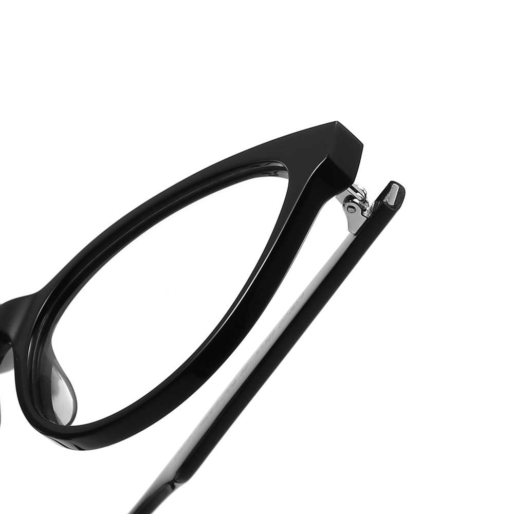 Wholesale Premium Horn-Rimmed Cat-Eye Glasses for Women Blue Light Blocking Eyeglasses Handcrafted Acetate Optical Frame Manufacturer in China