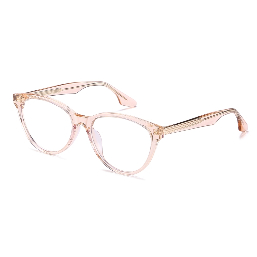 Wholesale Premium Horn-Rimmed Cat-Eye Glasses for Women Blue Light Blocking Eyeglasses Handcrafted Acetate Optical Frame Manufacturer in China