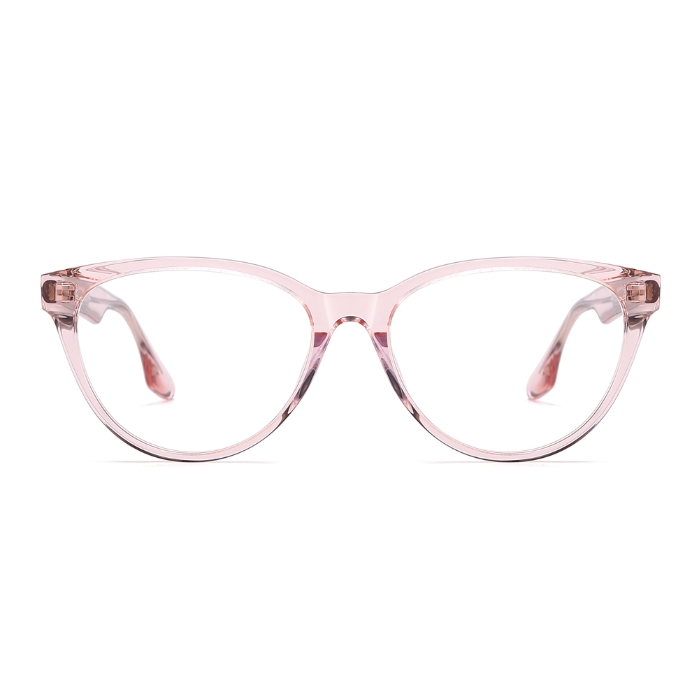 Wholesale Premium Horn-Rimmed Cat-Eye Glasses for Women Blue Light Blocking Eyeglasses Handcrafted Acetate Optical Frame Manufacturer in China