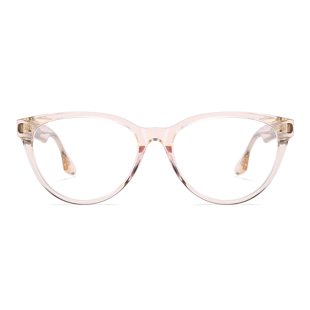 Wholesale Premium Horn-Rimmed Cat-Eye Glasses for Women Blue Light Blocking Eyeglasses Handcrafted Acetate Optical Frame Manufacturer in China